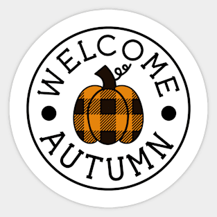 Welcome Autumn Fall Sticker